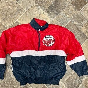 Chalkline Minnesota Twins Red and Blue Windbreaker